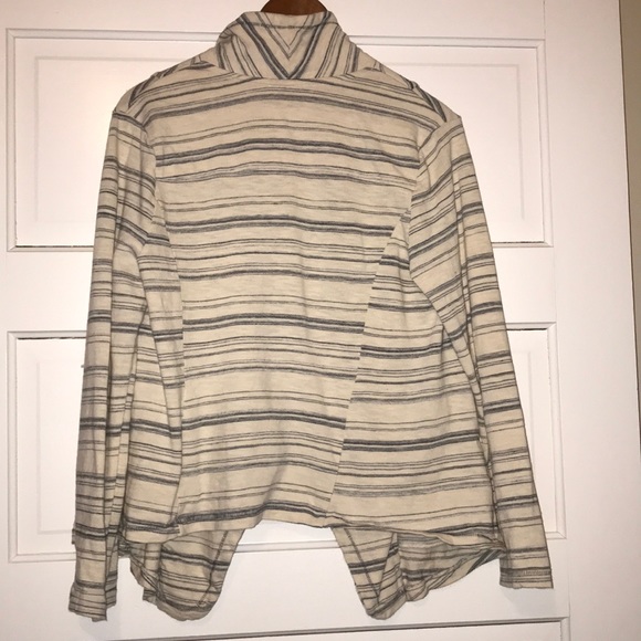 {anthropologie} striped sweatshirt cardigan - Picture 4 of 6
